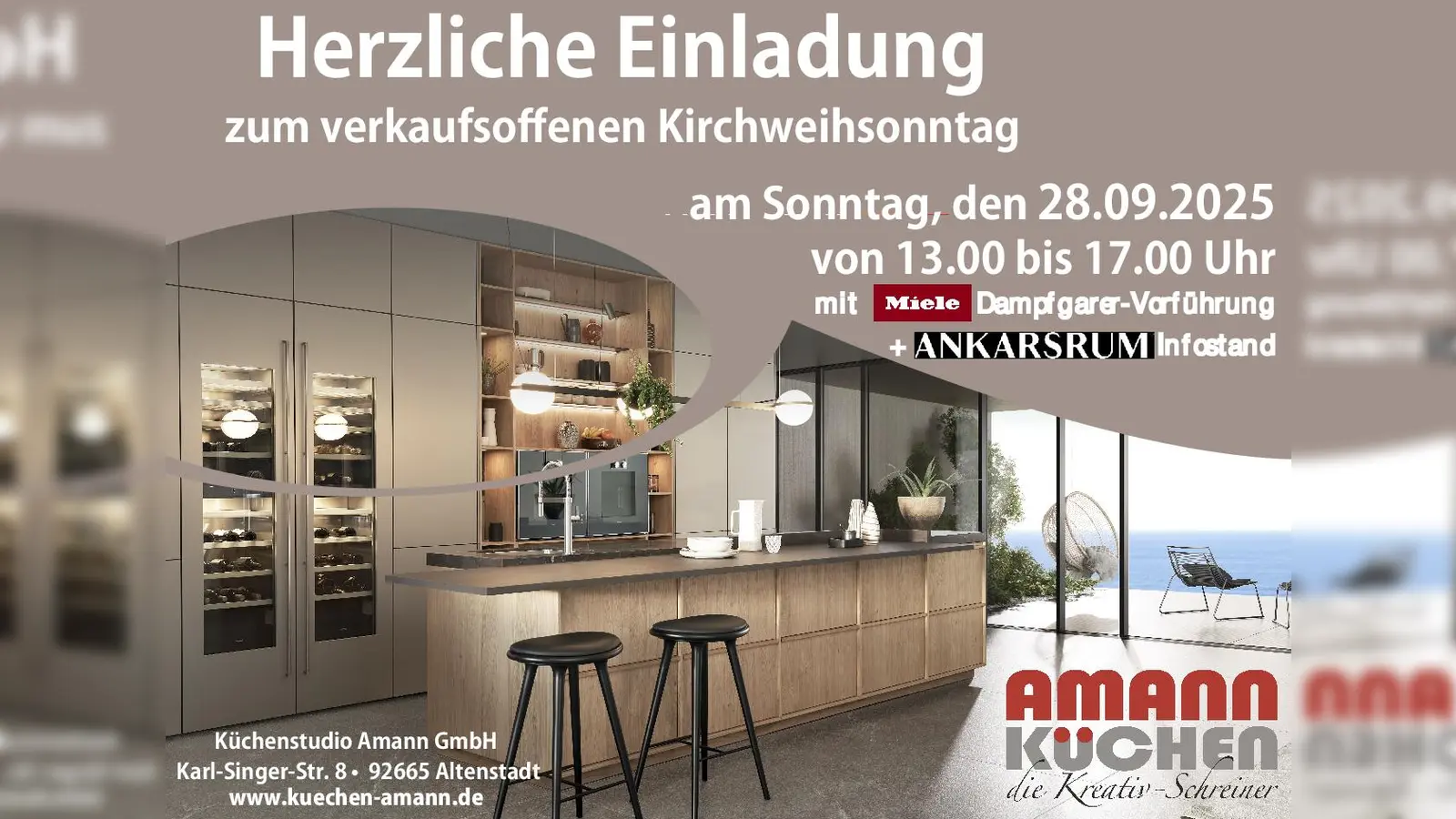 Das Küchenstudio Amann lädt am 28. September 2025 von 13 bis 17 Uhr ein. (Bild: exb)