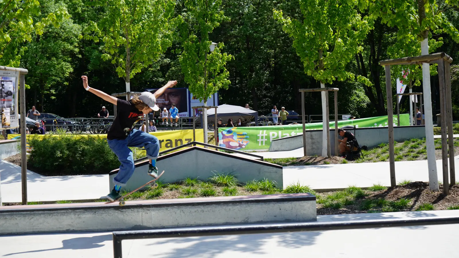 Der Skatecontest in Weiden.  (Bild: mcl)