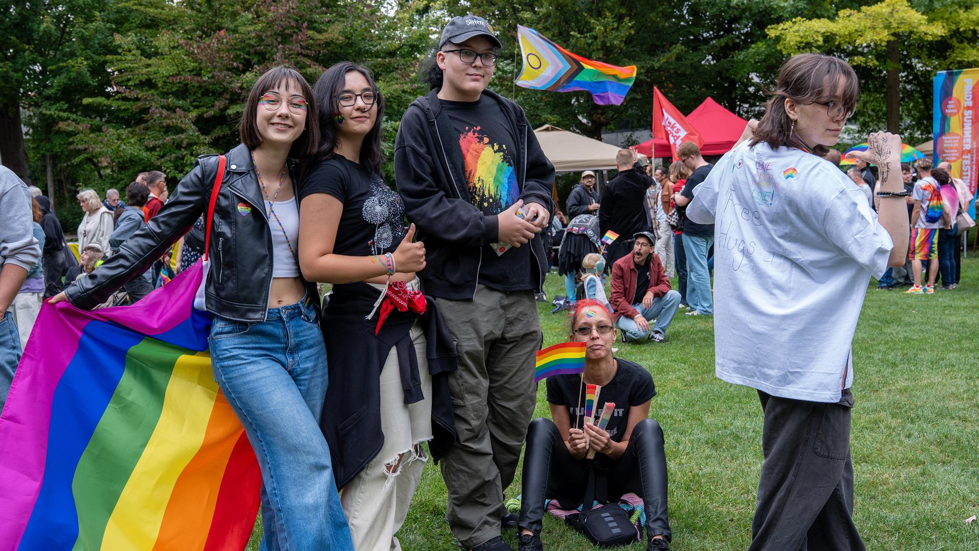 So war der erste CSD in Weiden. (Bild: Marina Gube)