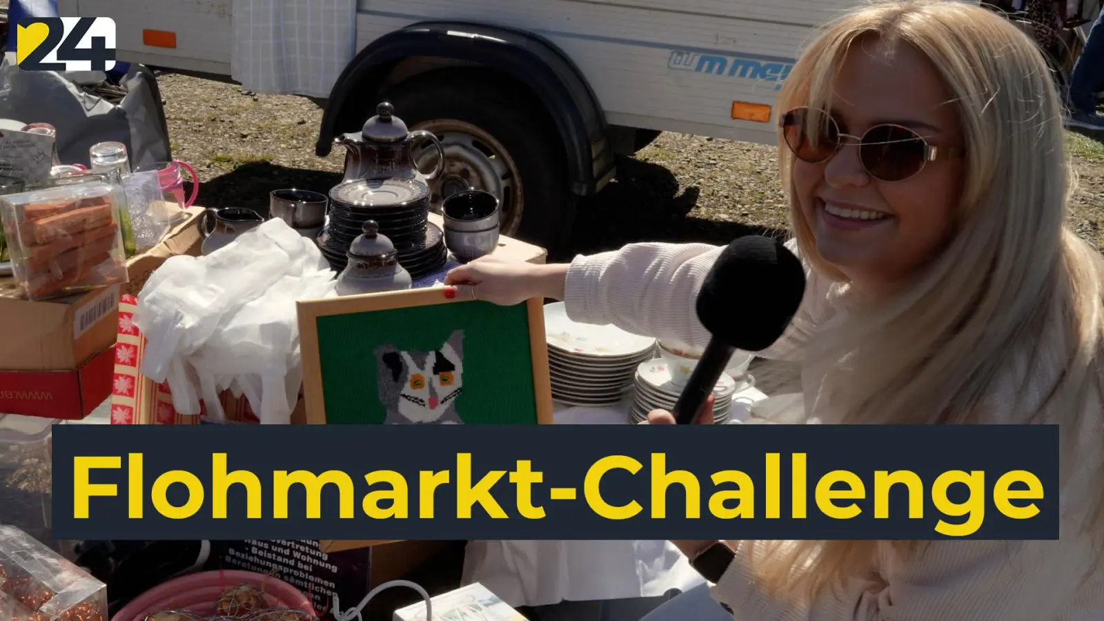 Mit 10 Euro coole Sachen auf dem Flohmarkt kaufen – diese Challenge hat Claudia ausprobiert. (Bild: mcl)