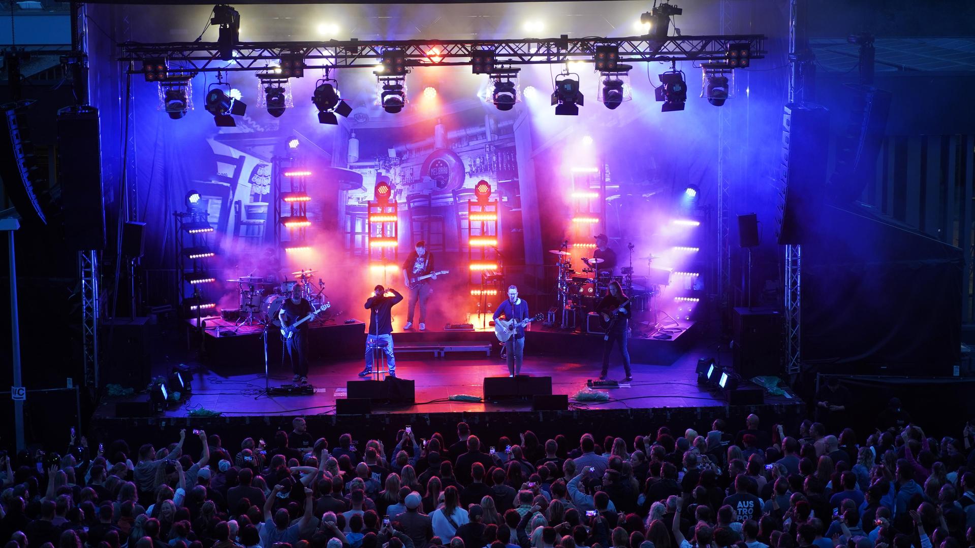 Die österreichische Band „Seiler und Speer” beim Campus Open Air 2023. (Bild: mcl)