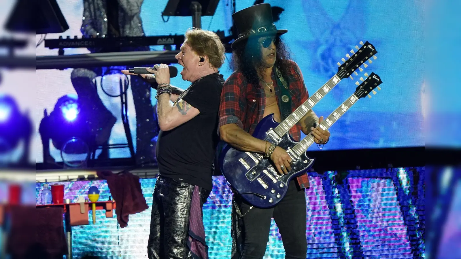 Guns N' Roses haben ihren Tourabschluss auf dem Wacken Open Air 2025 bekannt gegeben.  (Bild: Yui Mok/dpa)