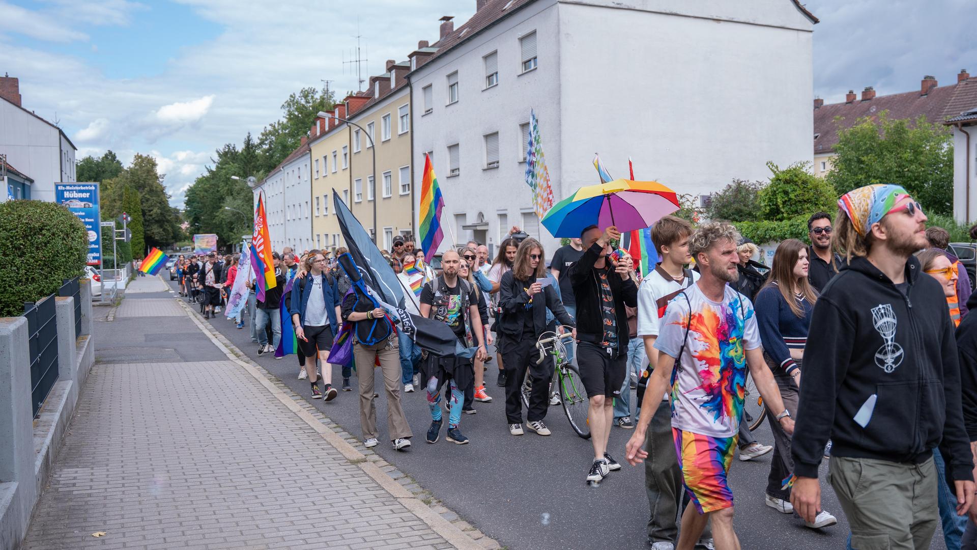 So war der erste CSD in Weiden. (Bild: Marina Gube)