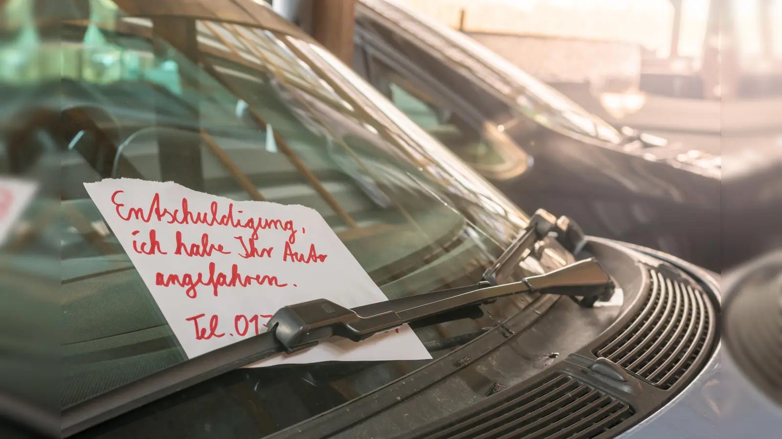 Ein Zettel reicht bei einem Parkrempler nicht aus. (Bild: Adobe Stock/Ralf Geithe)