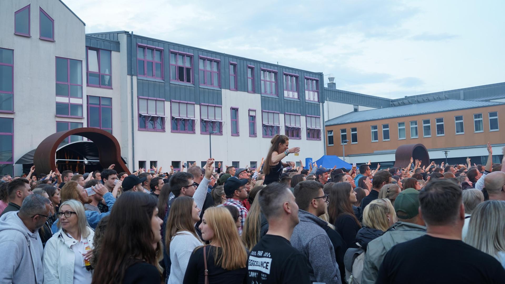 Die österreichische Band „Seiler und Speer” beim Campus Open Air 2023. (Bild: mcl)