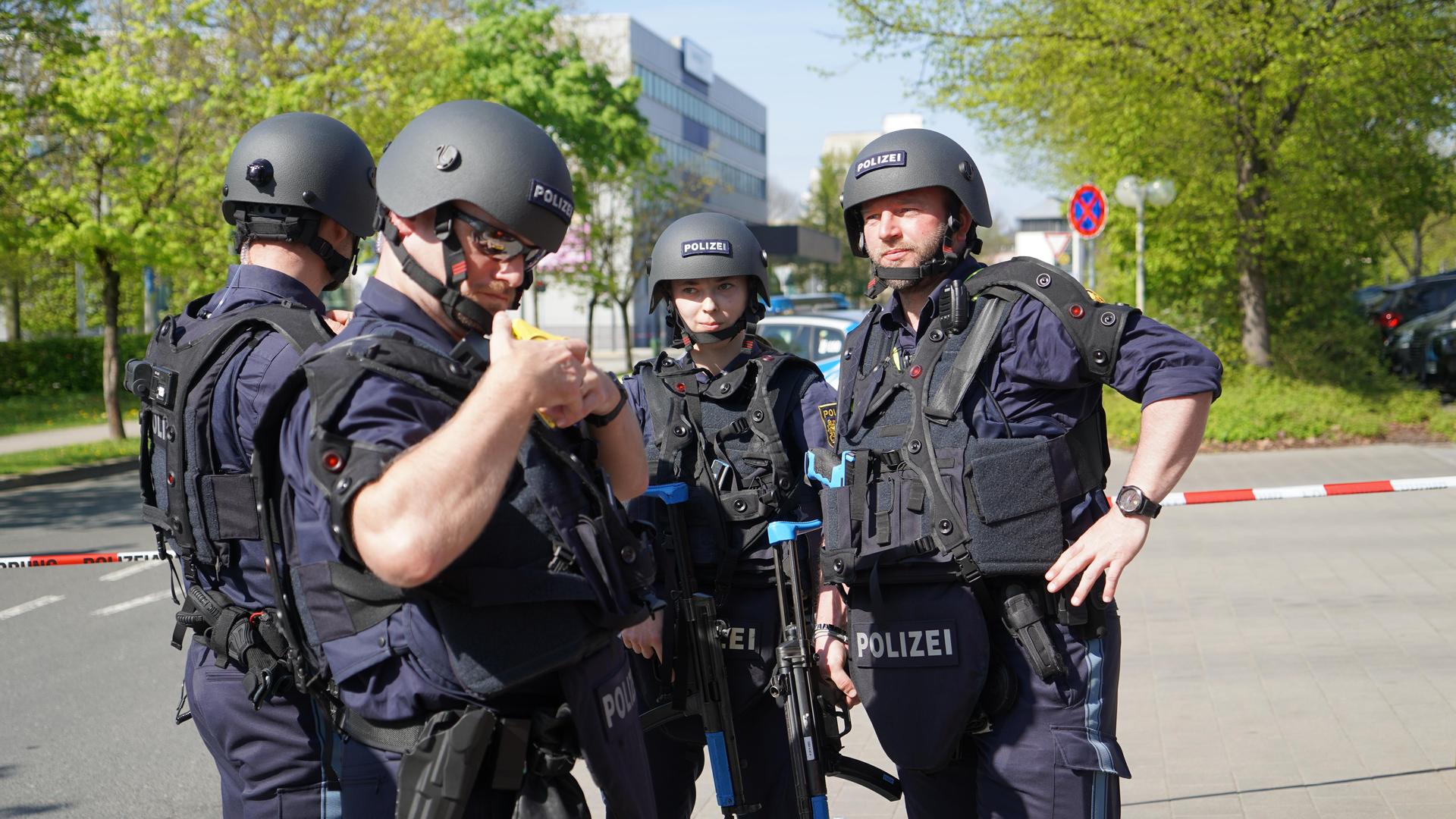 Im Gebäude der Agentur für Arbeit fand eine große Polizeiübung statt. (Bild: mcl)