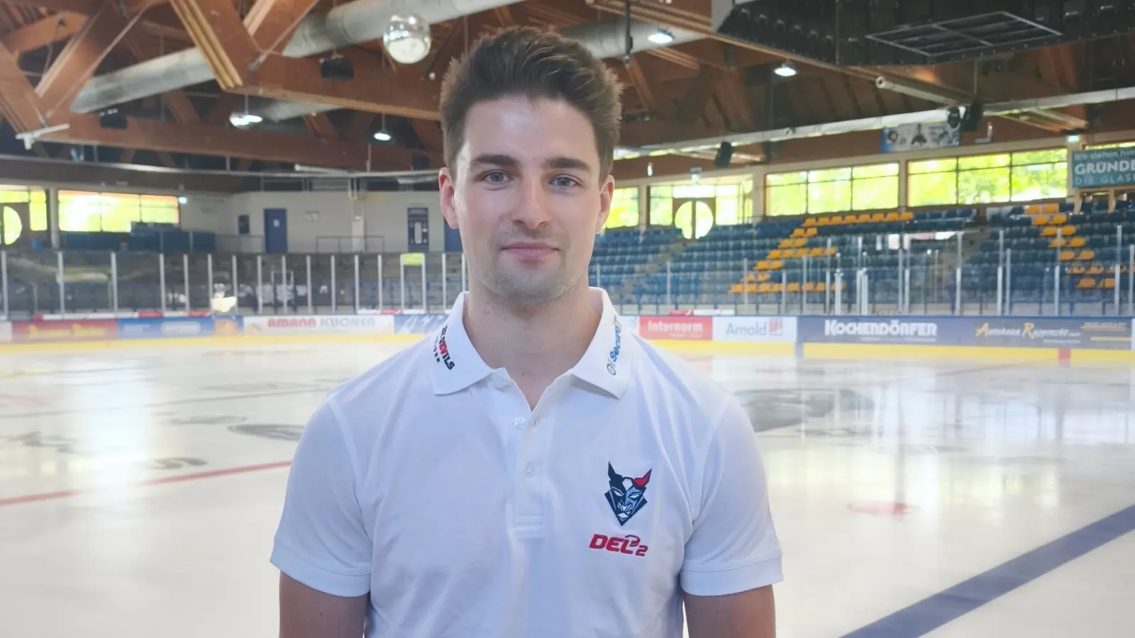 Reed Stark in der Hans-Schröpf-Arena. (Bild: Blue Devils Weiden)