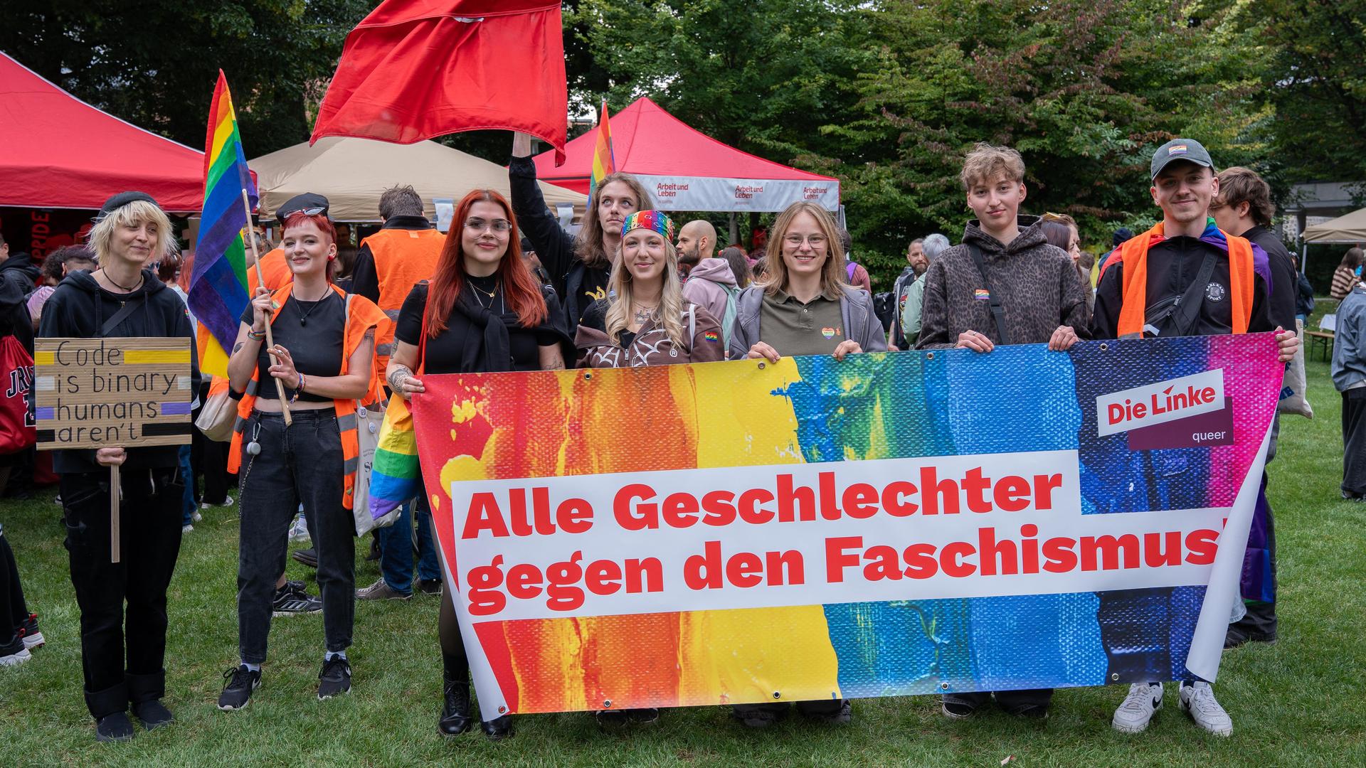 So war der erste CSD in Weiden. (Bild: Marina Gube)
