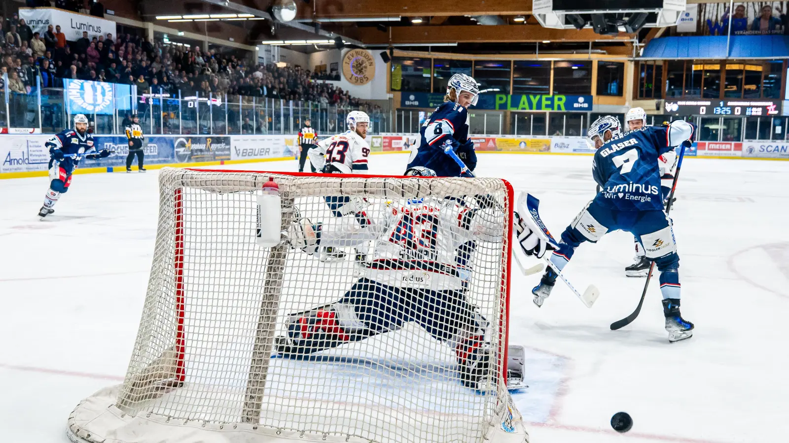 Das Spiel der Blue Devils Weiden in Ravensburg am Freitagabend wurde einen Tag vorher abgesagt. (Bild: Elke Englmaier)