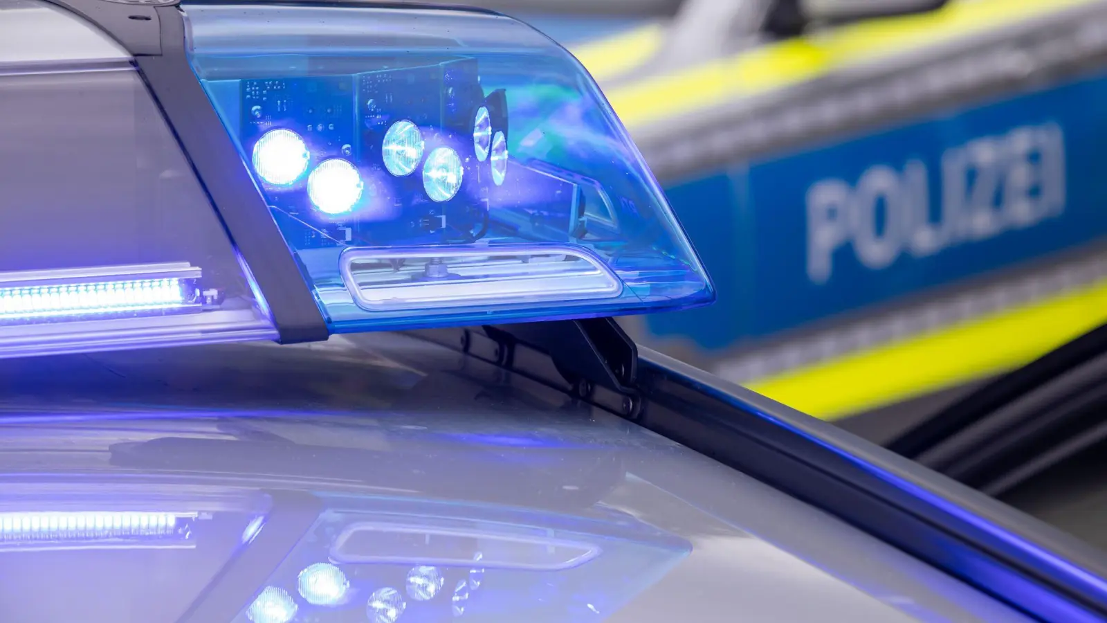 Auch einen Polizeibeamten traktierte der 41-Jährige mit Tritten. (Symbolbild) (Bild: Daniel Karmann/dpa)