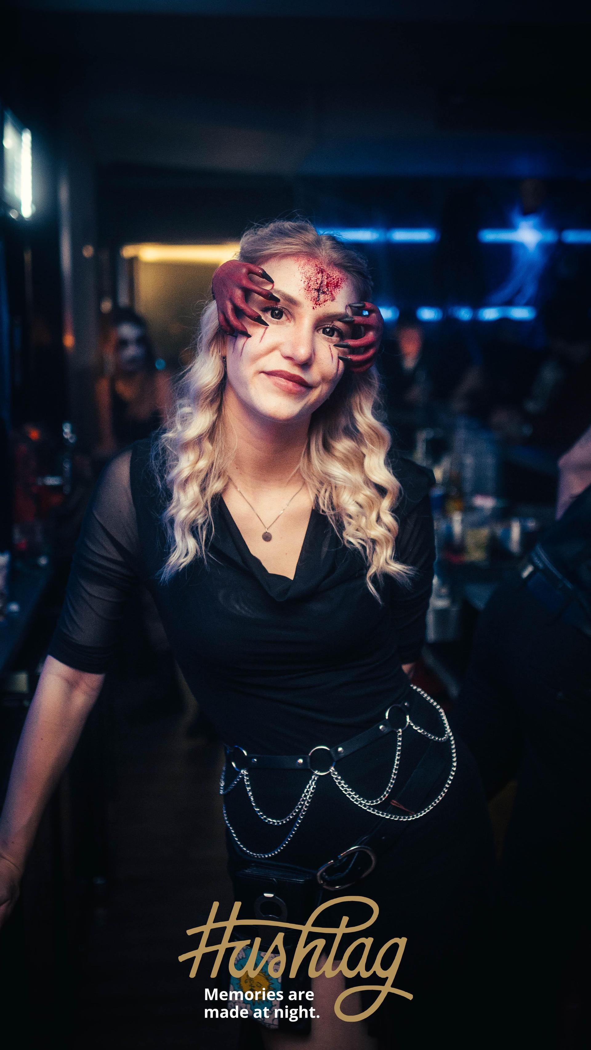 Halloween-Party im Hashtag.  (Bild: Sebastian Reiter)