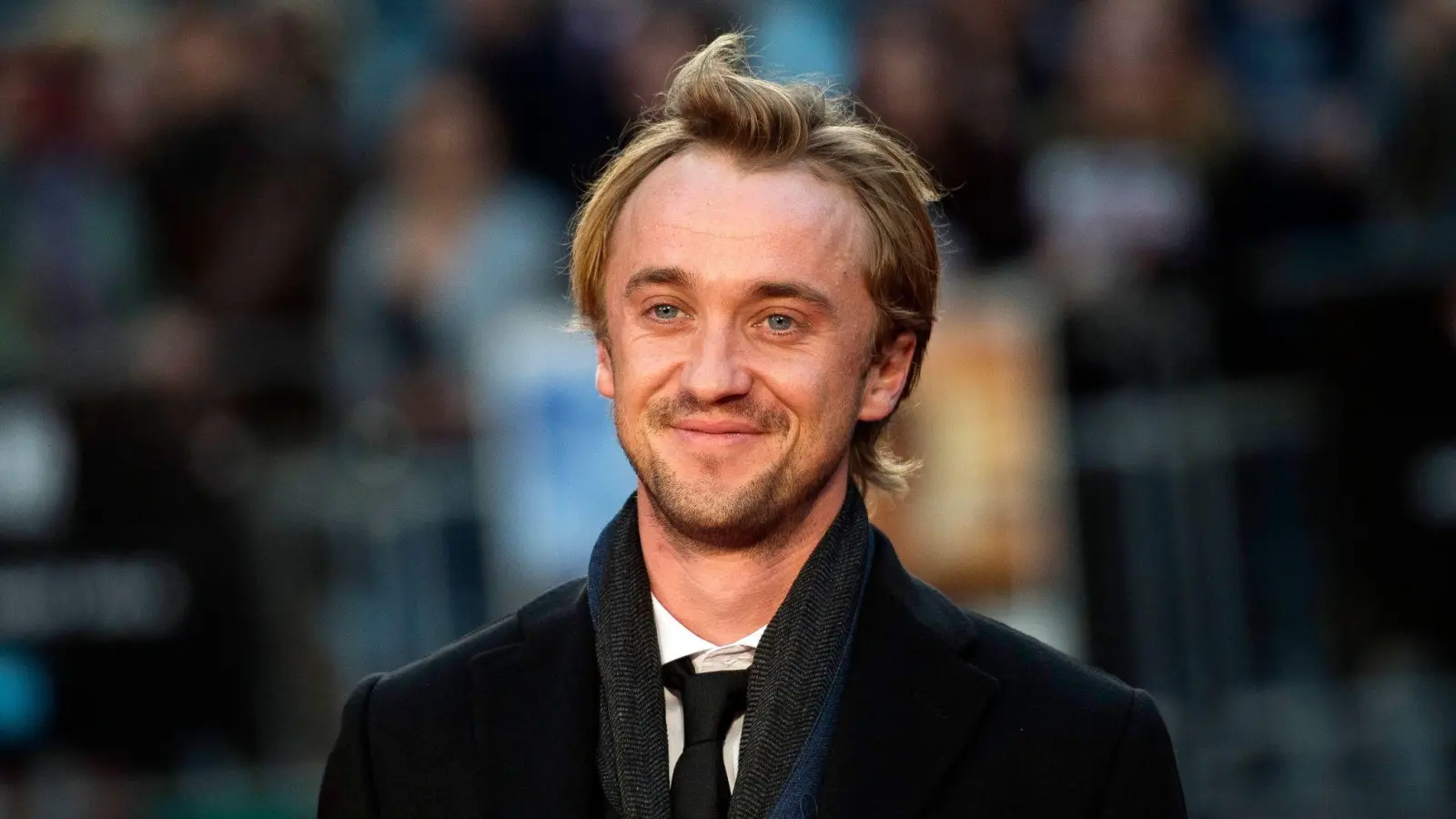 Als Draco mit platinblondem Haar - privat auch ohne (Bild: Will Oliver/EPA/dpa)