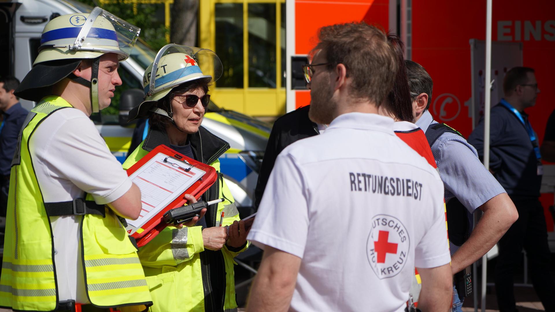 Im Gebäude der Agentur für Arbeit fand eine große Polizeiübung statt. (Bild: mcl)