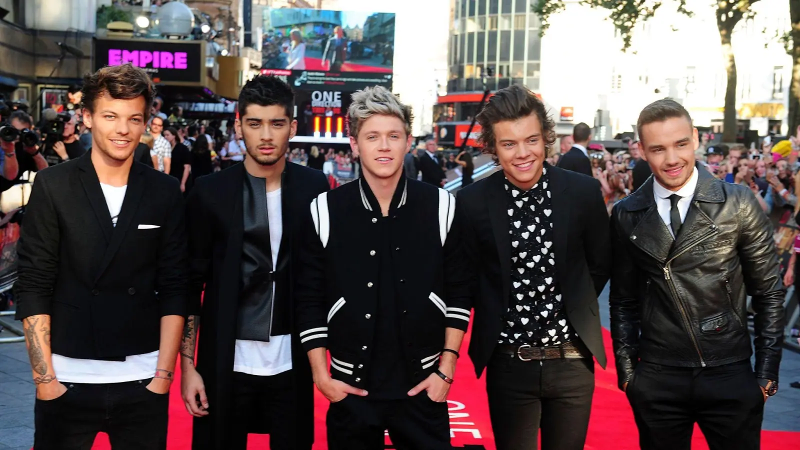 One Direction bei der Premiere ihres Films „This Is Us” in London. (Archivbild: Ian West/PA/AP/dpa)