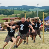 Die Mitglieder der Highländer Bavarian Barbarian geben alles bei den Games.  (Bild:  AS Photography (Andreas Sebast))