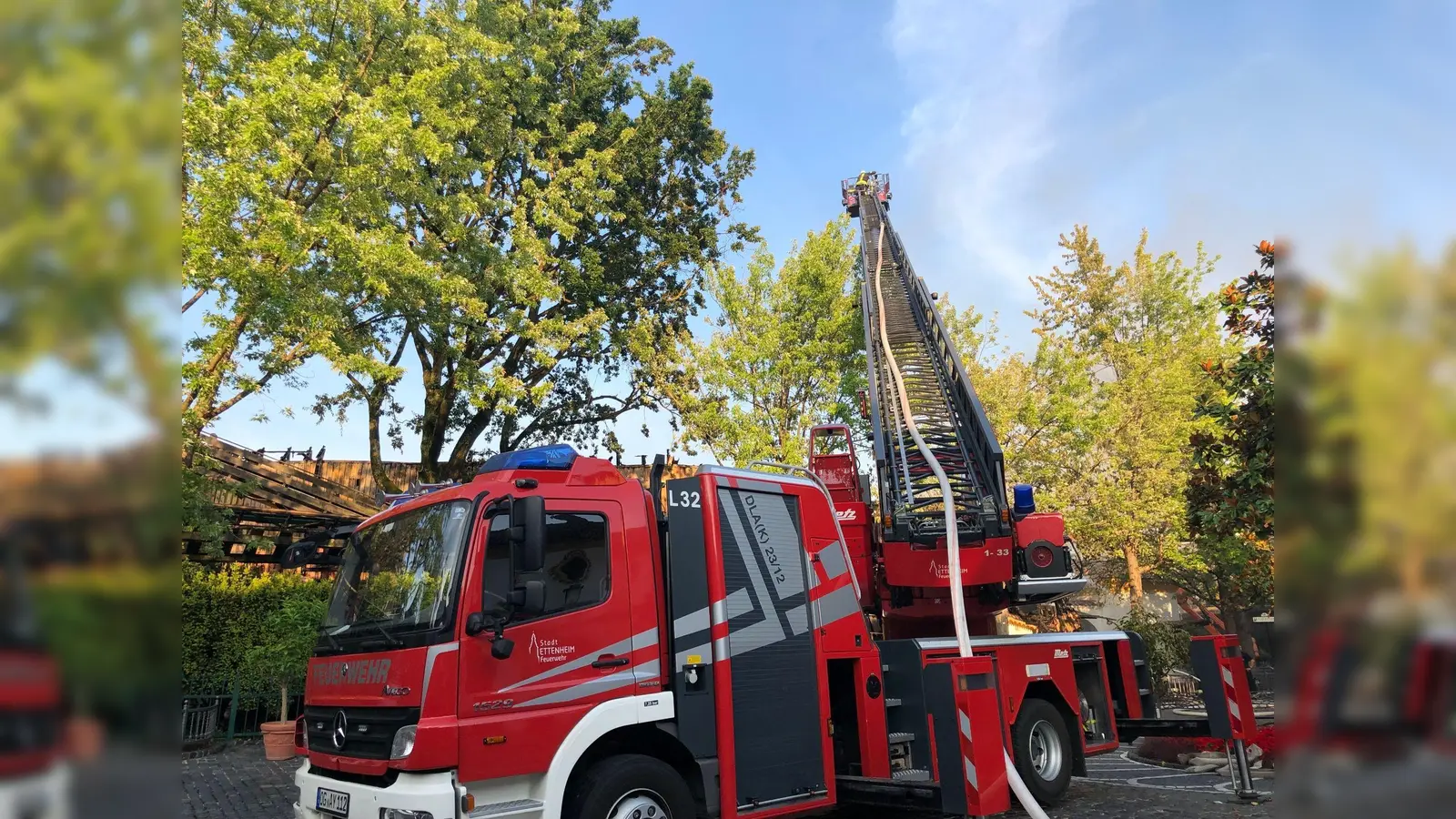 Im Europa-Park in Rust war ein Brand ausgebrochen. (Bild: Christian Böhmer/dpa)