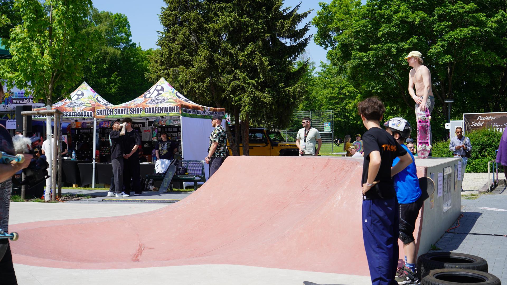 Der 2. Skatecontest in Weiden.  (Bild: mcl)