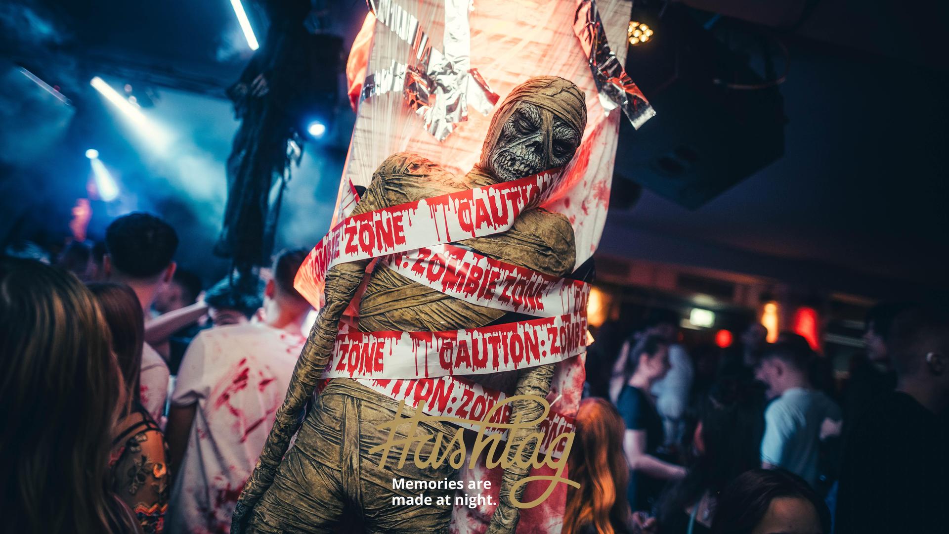 Das war die „Halloween Attack”-Party im Hashtag Weiden.  (Bild: Sebastian Reiter)