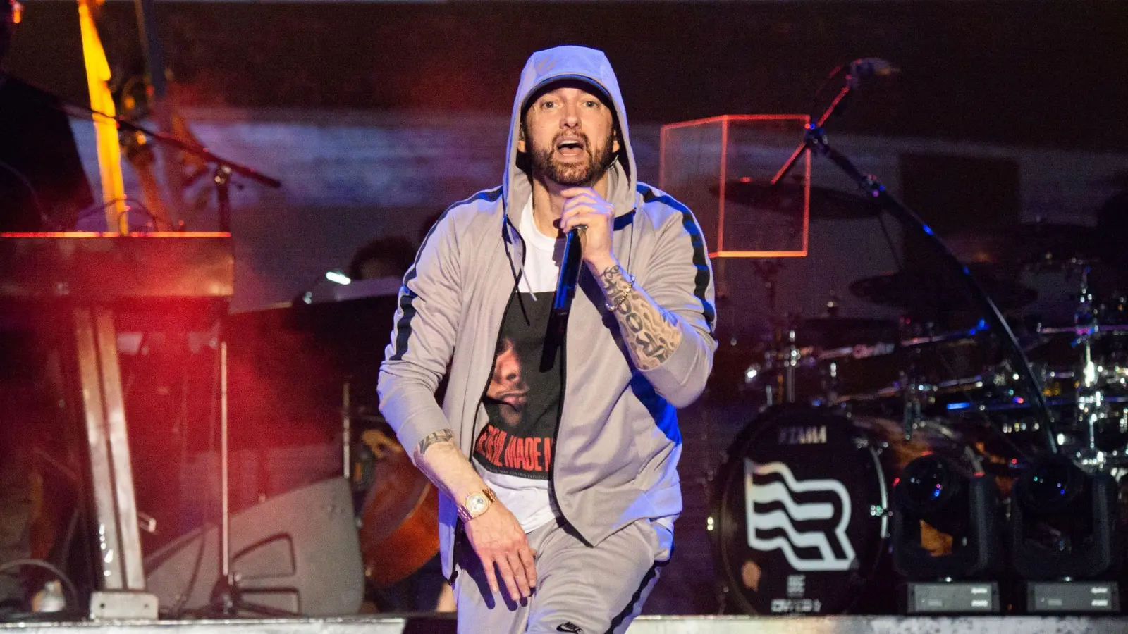 Eminem ließ seine Mutter in seinen Texten immer wieder schlecht dastehen. (Archivbild: Amy Harris/Invision/AP/dpa)