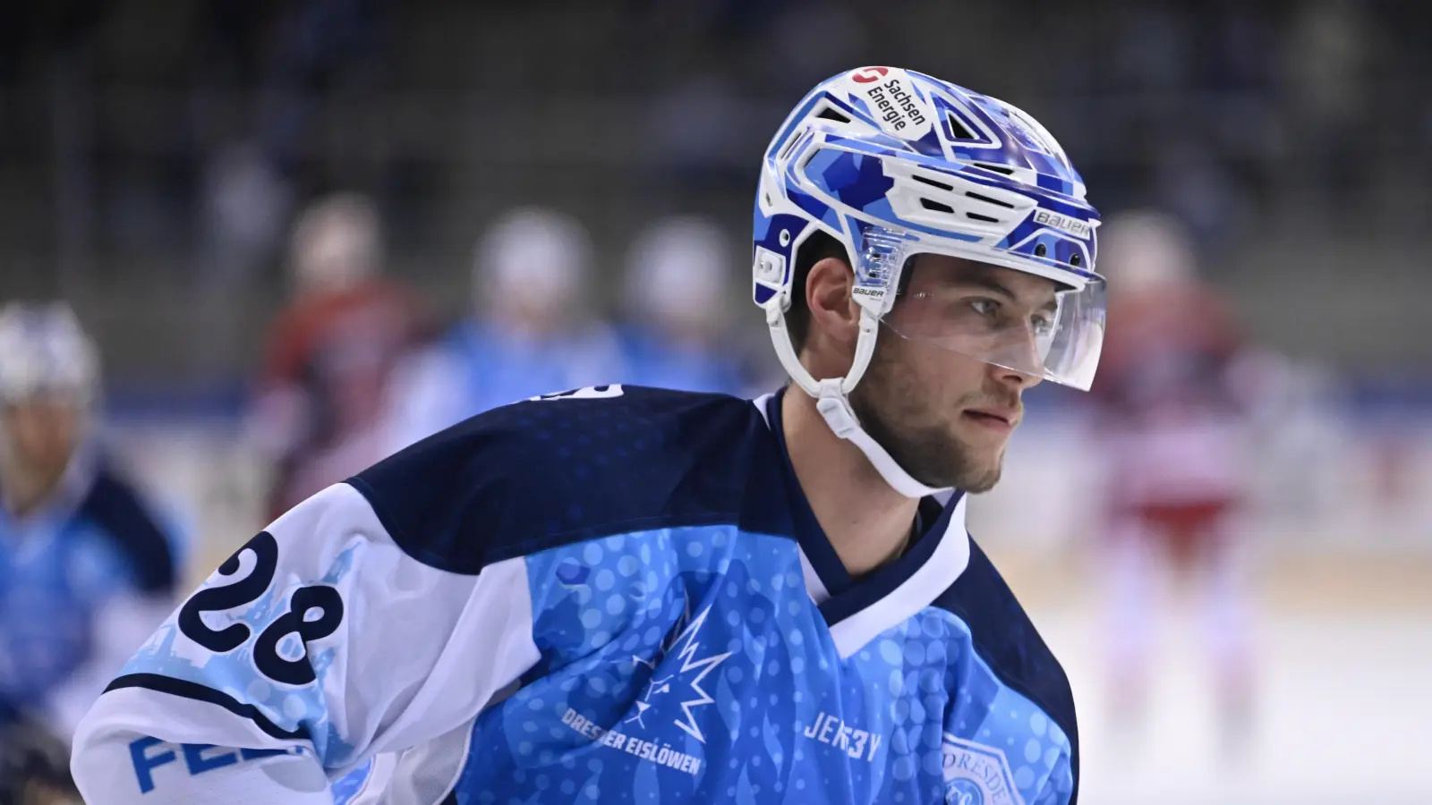 Maximilian Kolb wechselt von den Dresdner Eislöwen zu den Blue Devils Weiden. (Bild: Julia Peter)