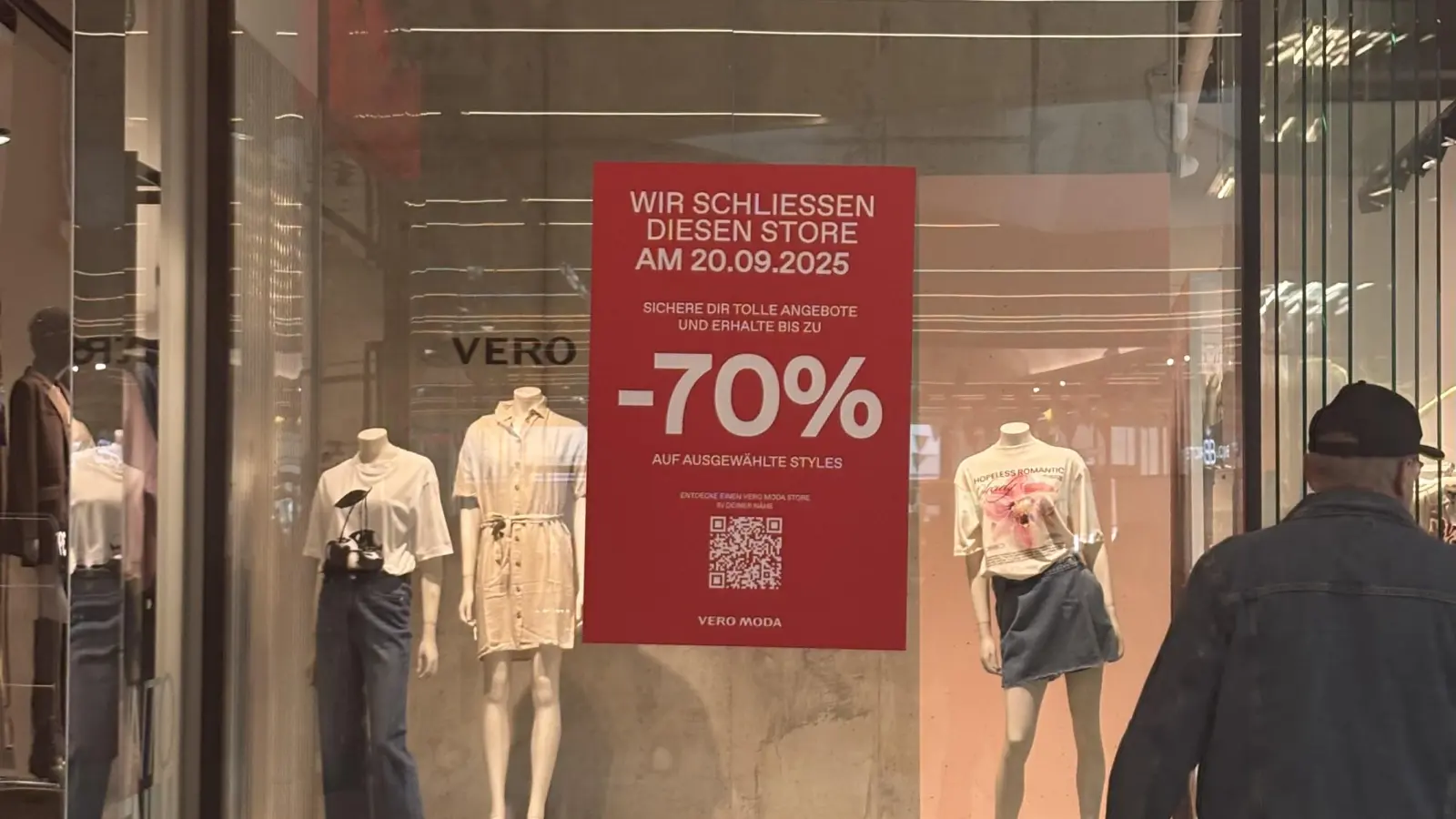 Die Vero-Moda-Filiale im NOC schließt am 20. September 2025. (Bild: mcl)