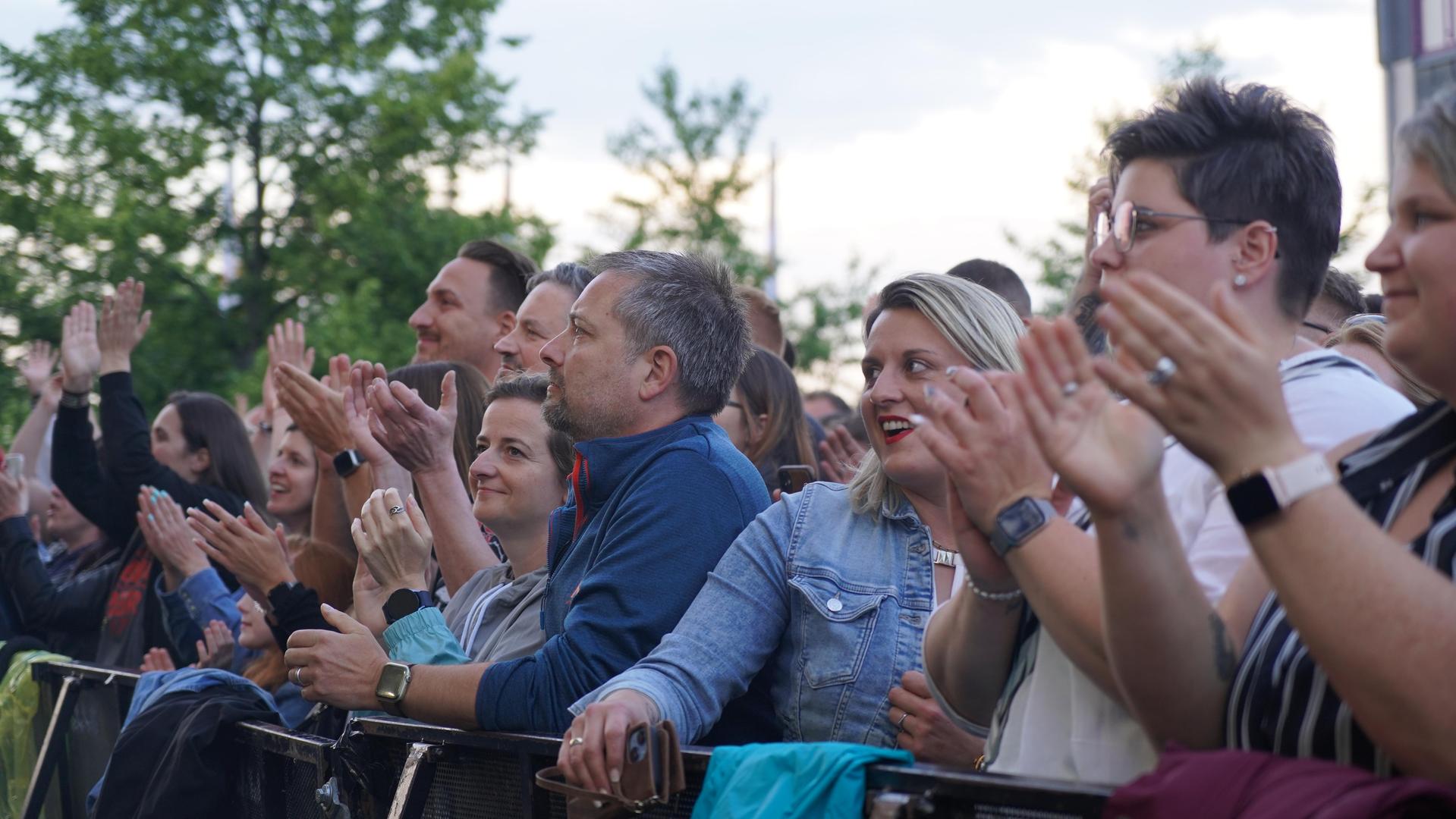 Die österreichische Band „Seiler und Speer” beim Campus Open Air 2023. (Bild: mcl)