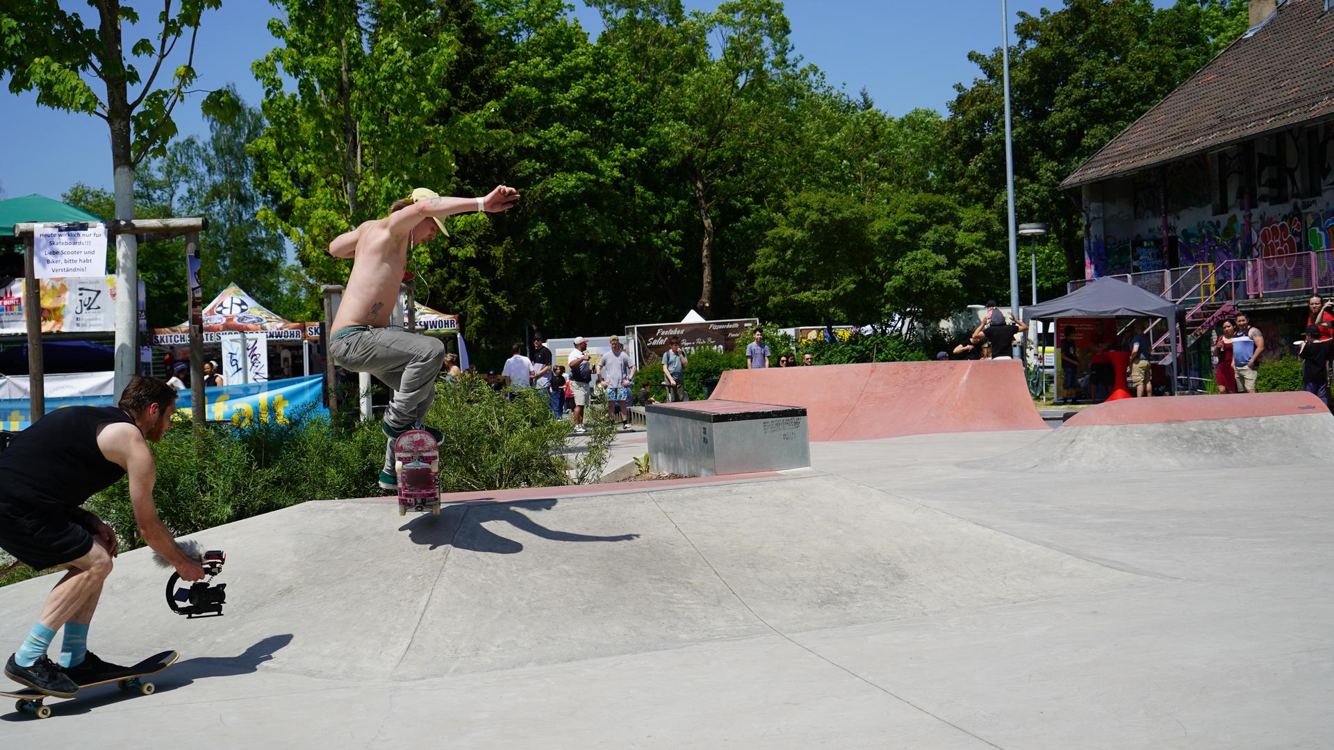 Der 2. Skatecontest in Weiden.  (Bild: mcl)