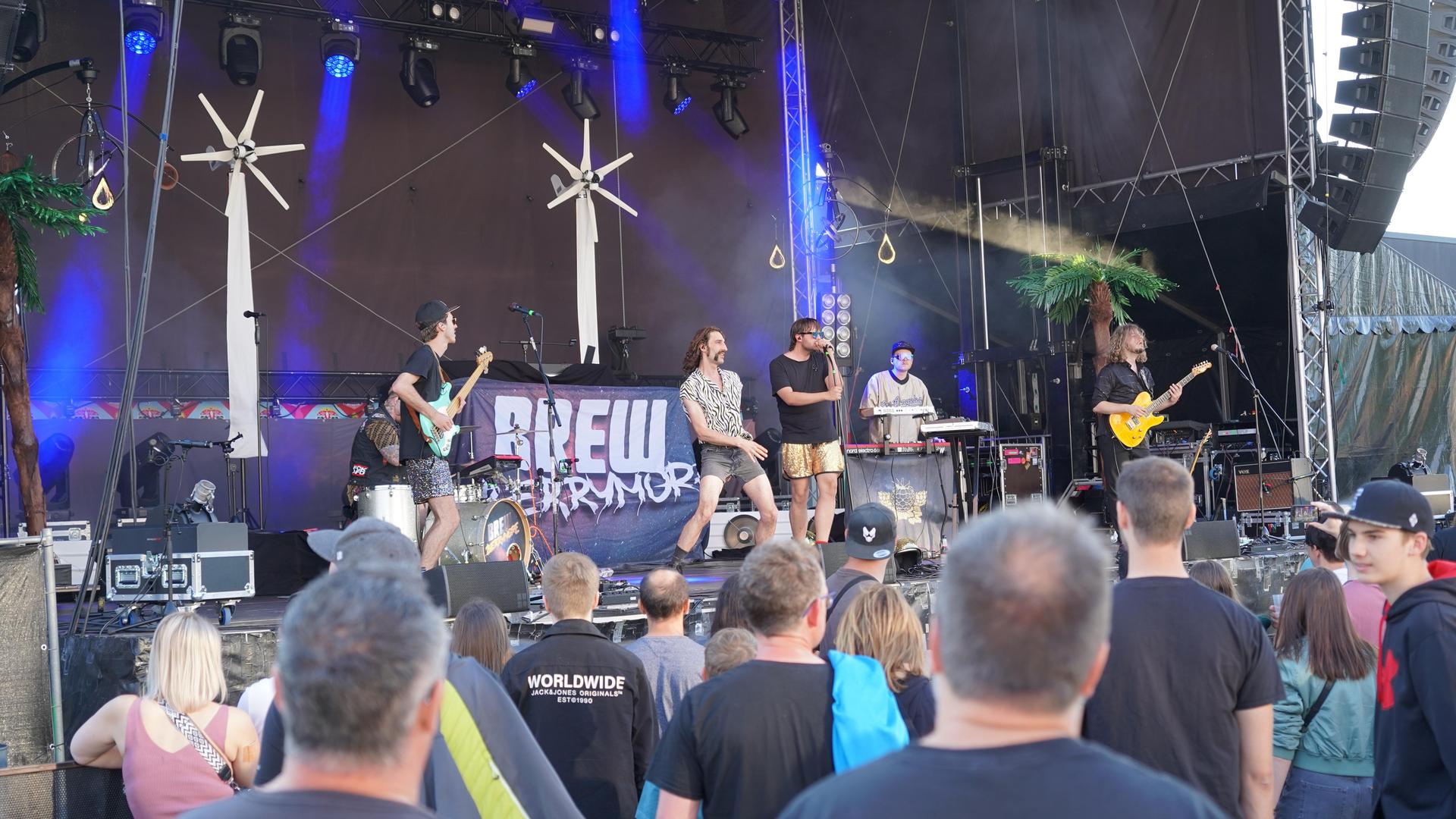 Am Freitagabend spielten „Dicht und Ergreifend” auf dem Campus Open Air. (Bild: mcl)