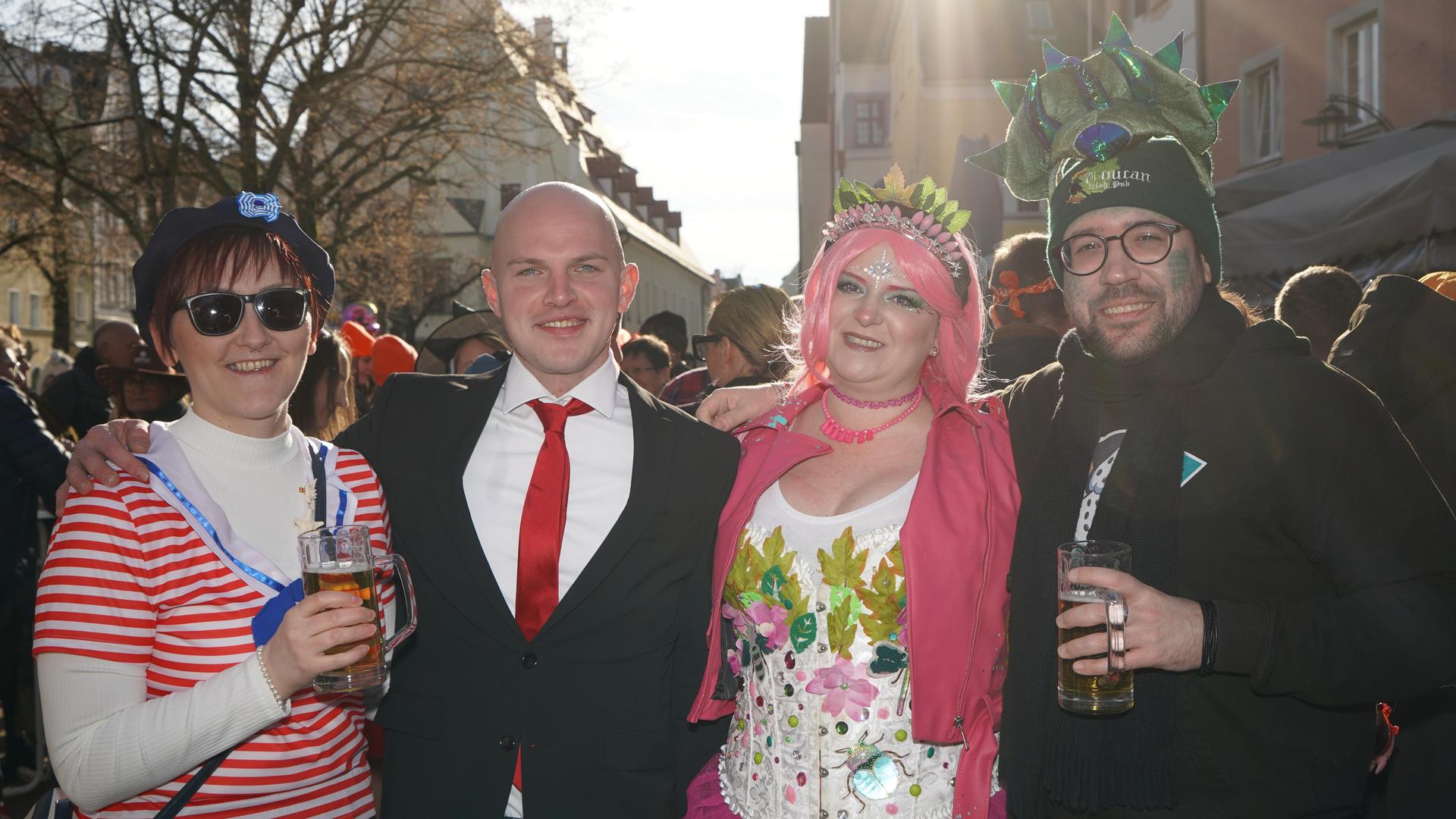 So war der Faschingsdienstag in der Weidener Innenstadt. (Bild: mcl)