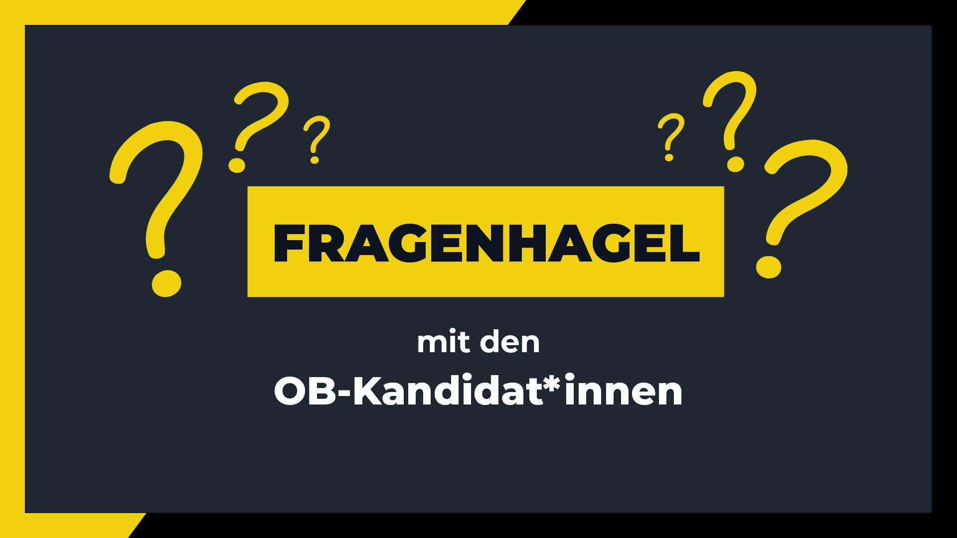 Weiden24 Fragenhagel mit den OB-Kandidat*innen. (Grafik: Marina Gube)