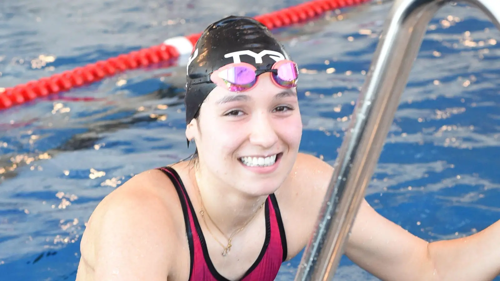 Nadja Valea belegte Platz drei bei der süddeutschen Meisterschaft über 50 Meter Brust. (Bild: G. Büttner)