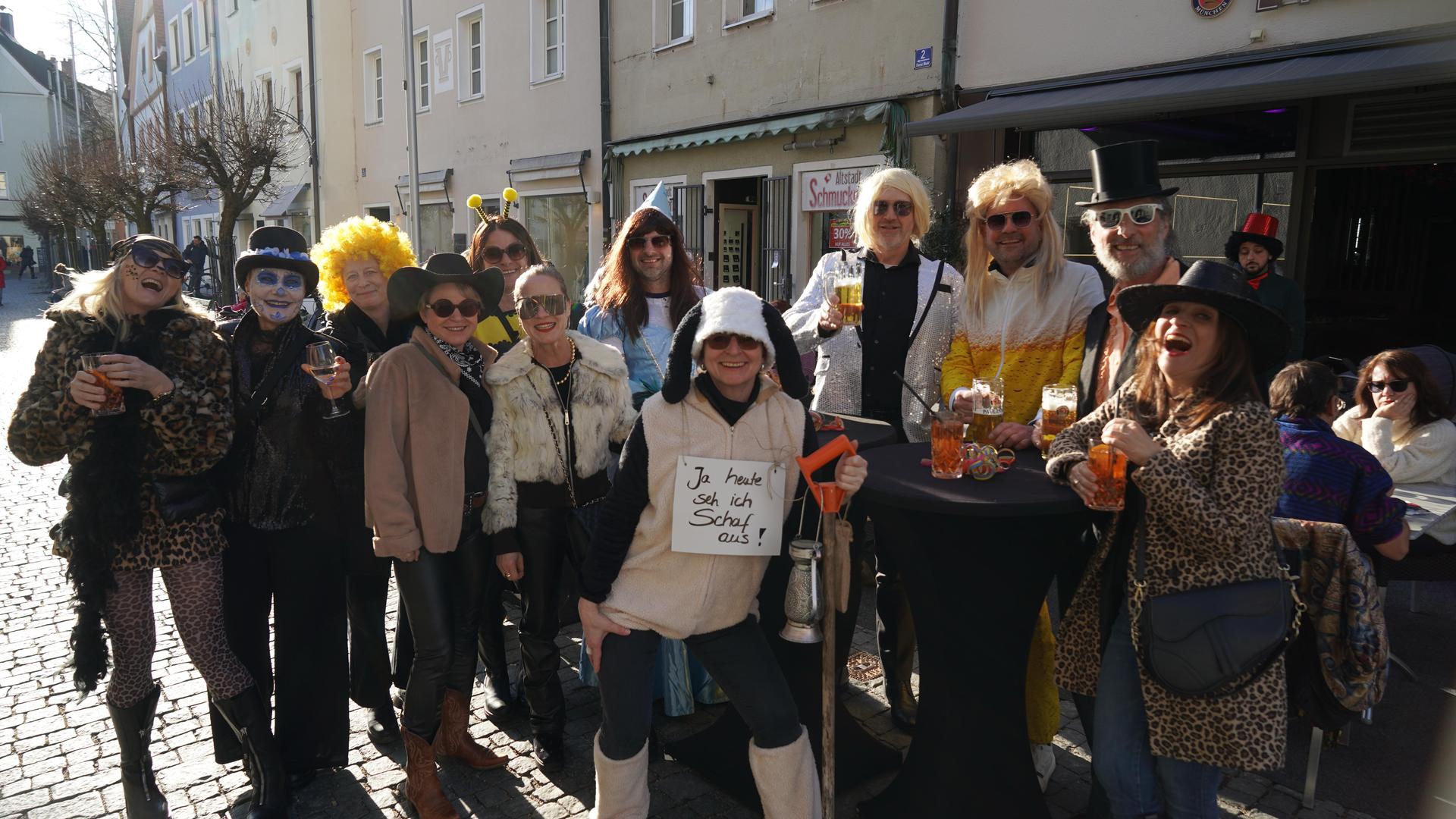 So war der Faschingsdienstag in der Weidener Innenstadt. (Bild: mcl)