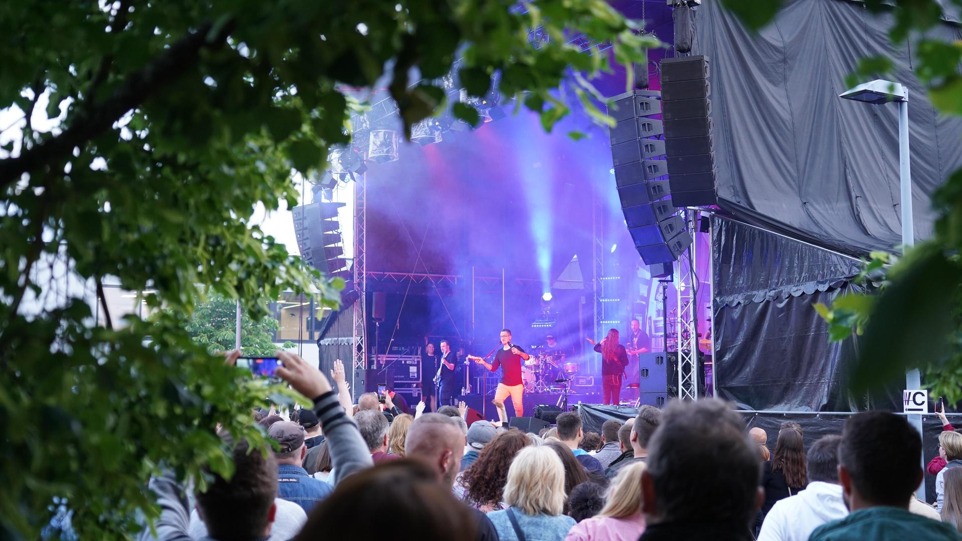 Die österreichische Band „Seiler und Speer” beim Campus Open Air 2023. (Bild: mcl)