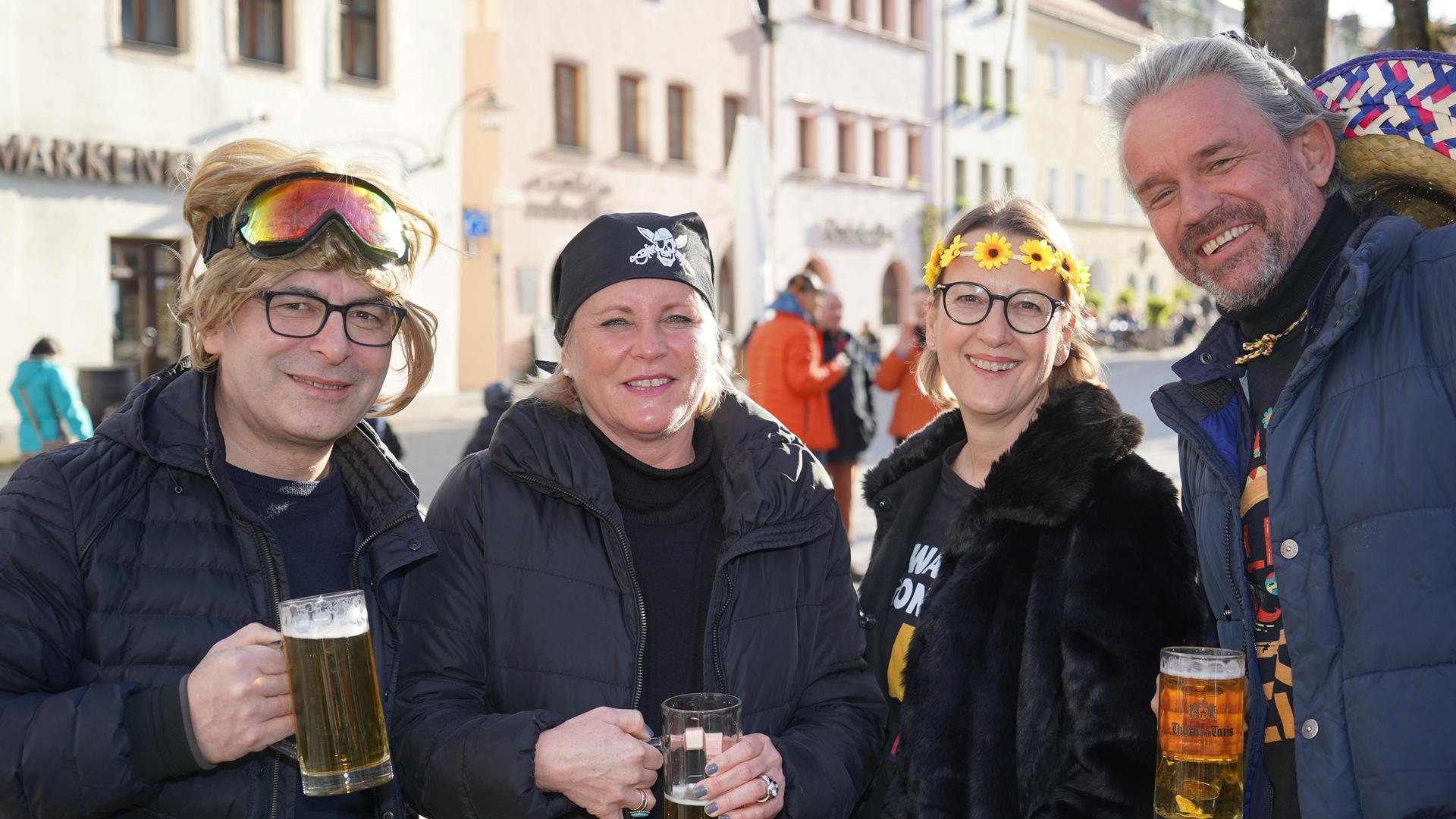 So war der Faschingsdienstag in der Weidener Innenstadt. (Bild: mcl)