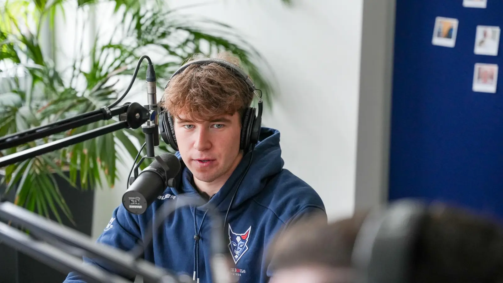 Paul Vinzens von den Blue Devils Weiden zu Gast im „Powerplay”-Podcast.  (Bild: Marco Meier)