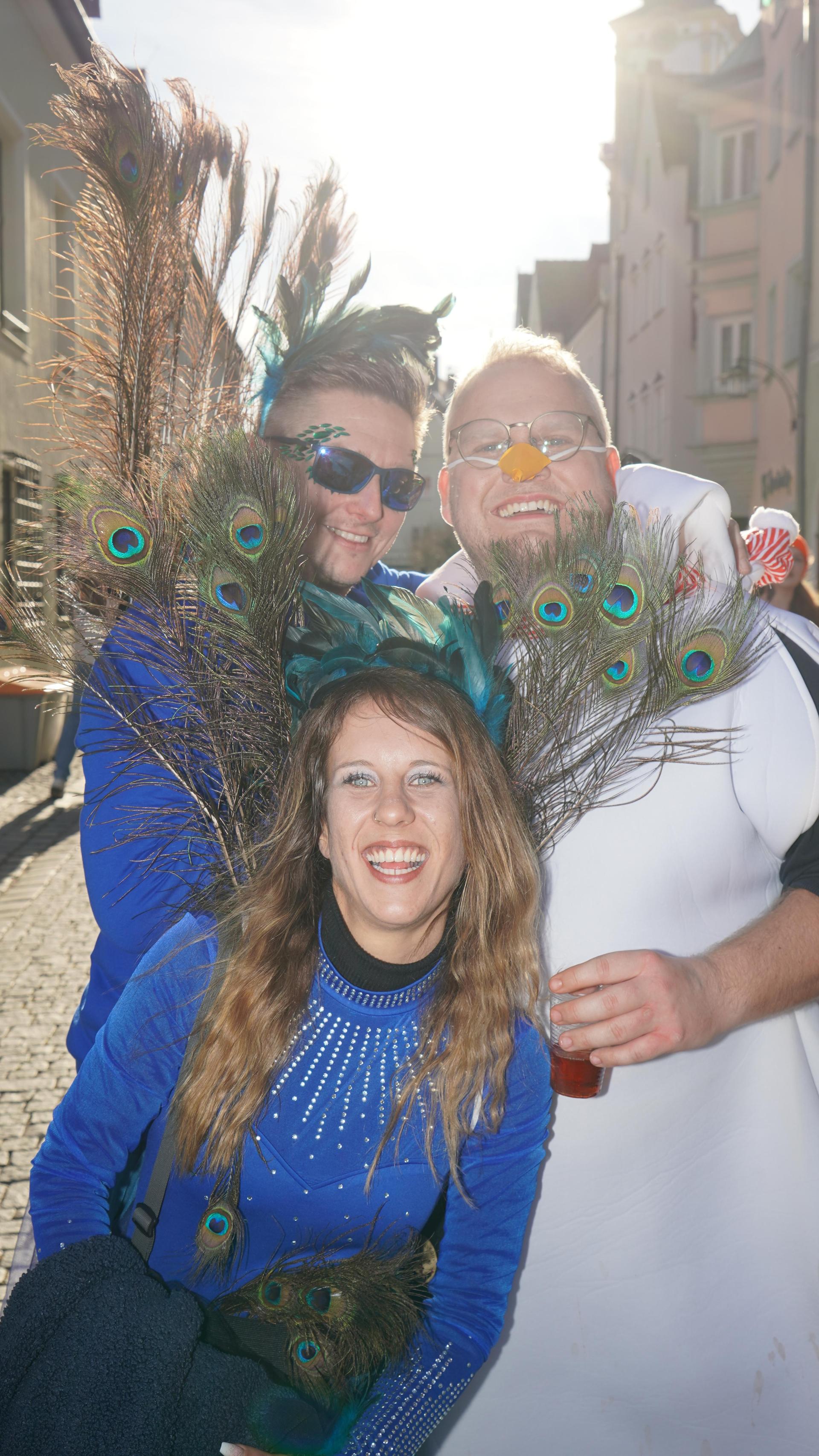 So war der Faschingsdienstag in der Weidener Innenstadt. (Bild: mcl)