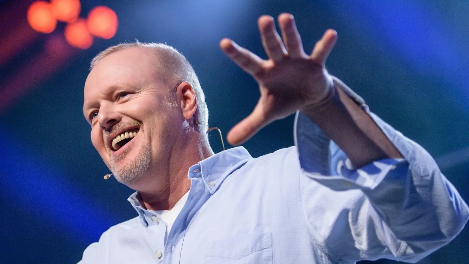 Entertainer Stefan Raab boxt bald gegen Regina Halmich. (Archivbild) (Bild: Matthias Balk/dpa)