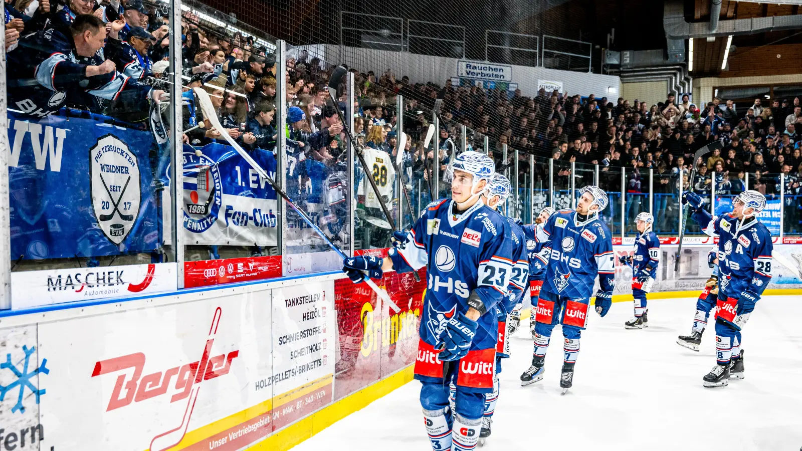 Die Blue Devils Weiden sind derzeit eines der formstärksten Teams in der DEL2. (Bild: Elke Englmaier)