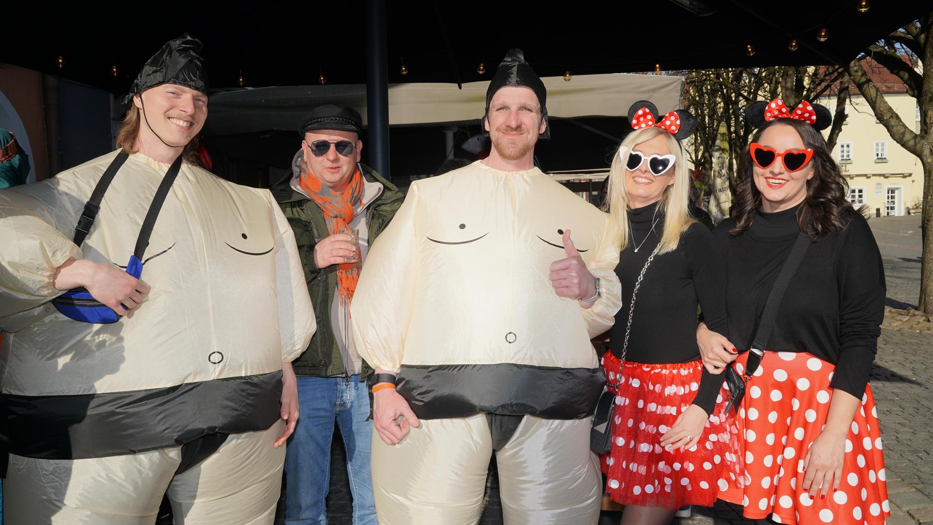 So war der Faschingsdienstag in der Weidener Innenstadt. (Bild: mcl)