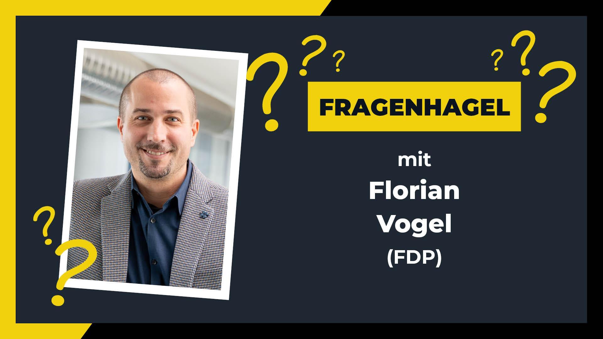 Florian Vogel (FDP) stellt sich den Fragen von Weiden24. (Bildmontage: Franka Eichl / Marina Gube)