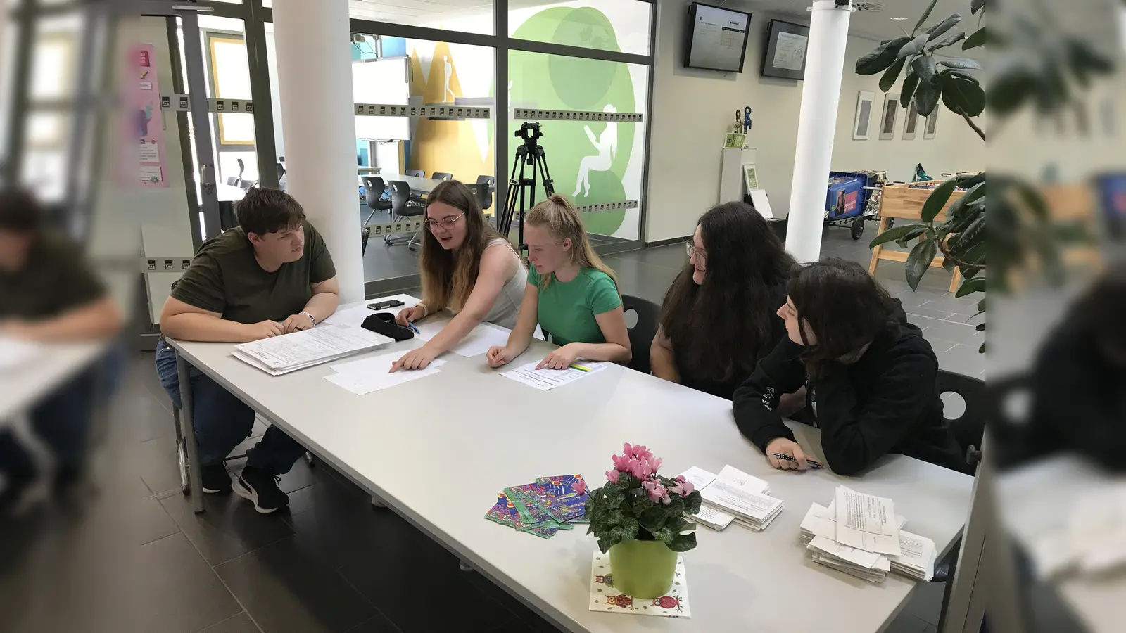 Auch die Schülerinnen und Schüler der FOS stimmten bei der Jugendwahl ab. (Bild: mcl)