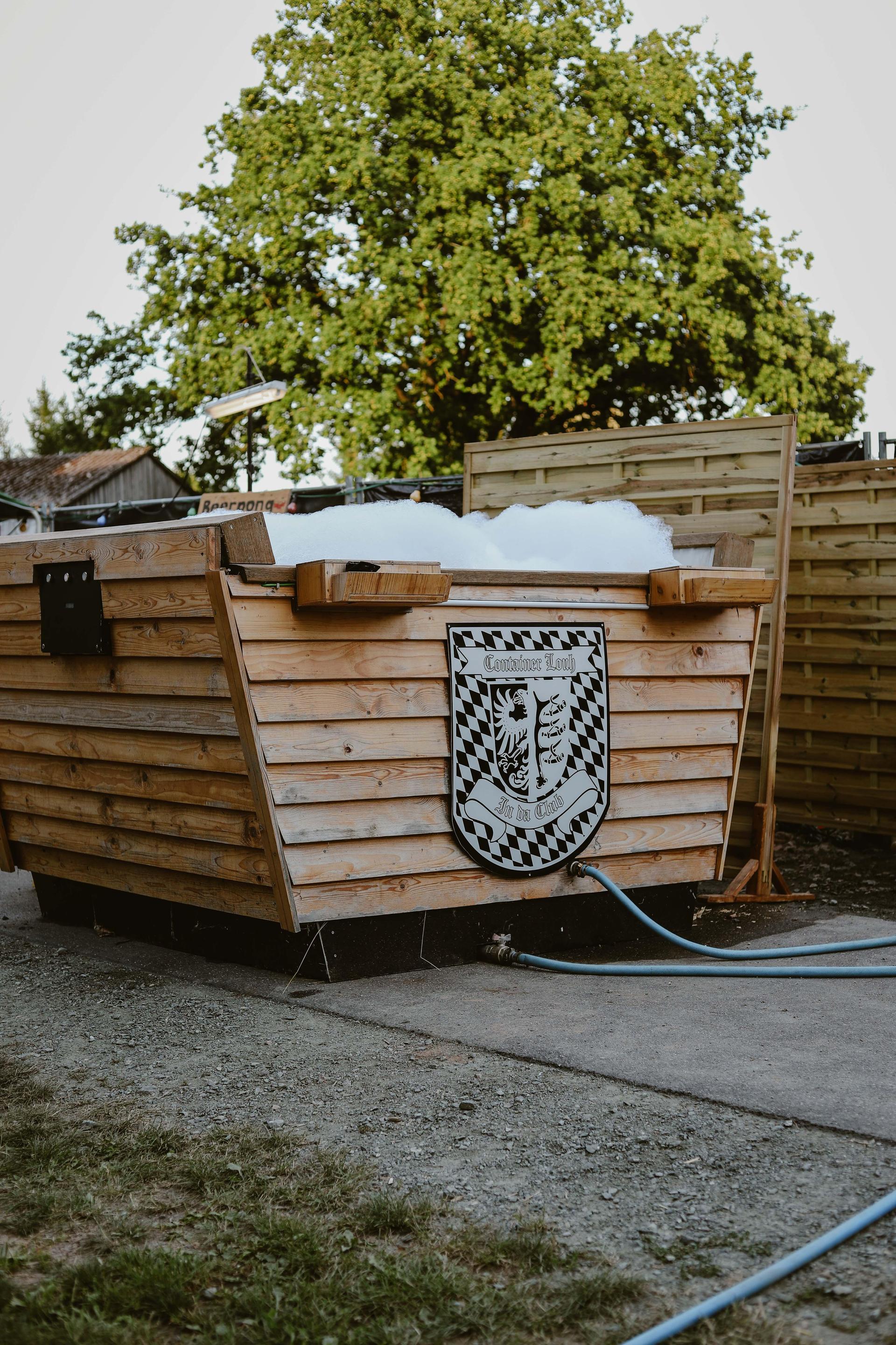 Die Container-Party in Luhe. (Bild: Kolping Luhe)