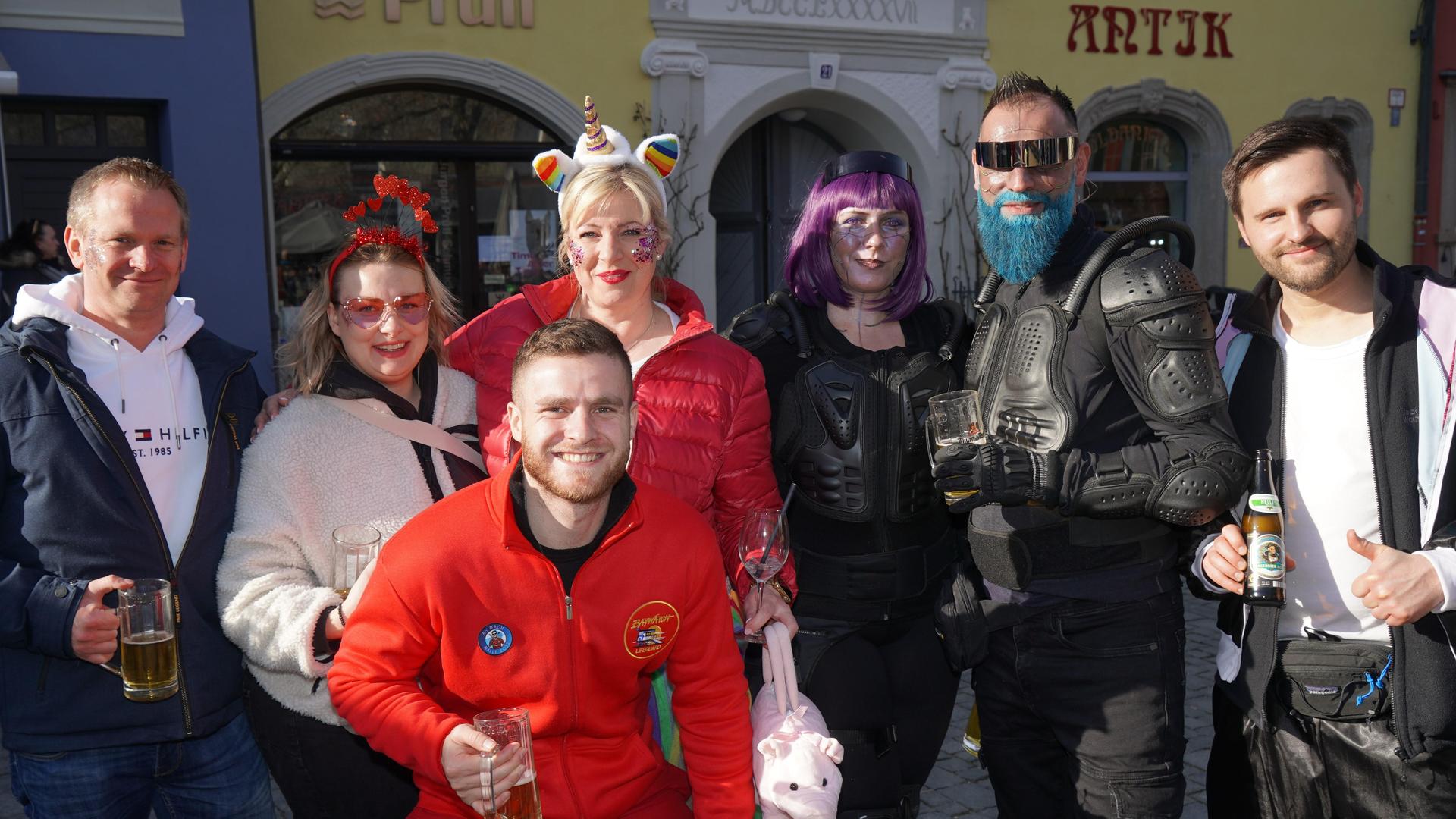 So war der Faschingsdienstag in der Weidener Innenstadt. (Bild: mcl)