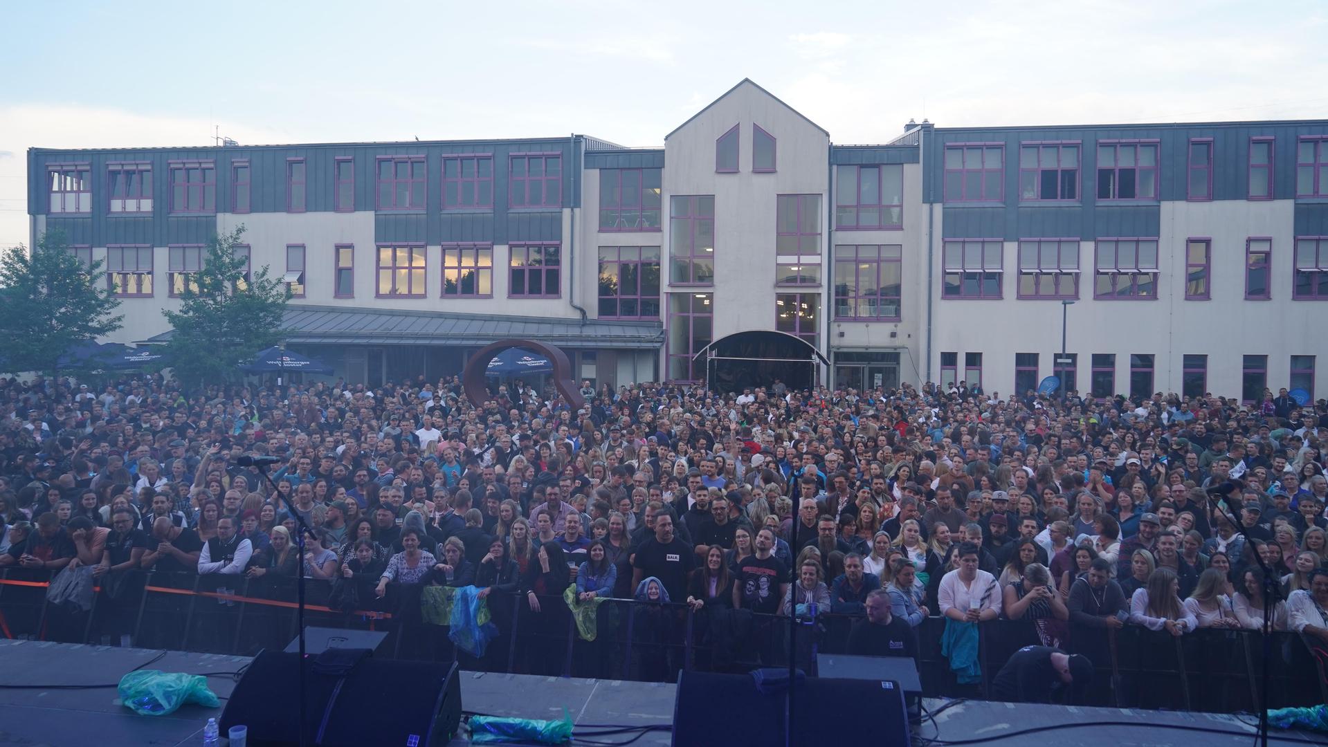 Die österreichische Band „Seiler und Speer” beim Campus Open Air 2023. (Bild: mcl)