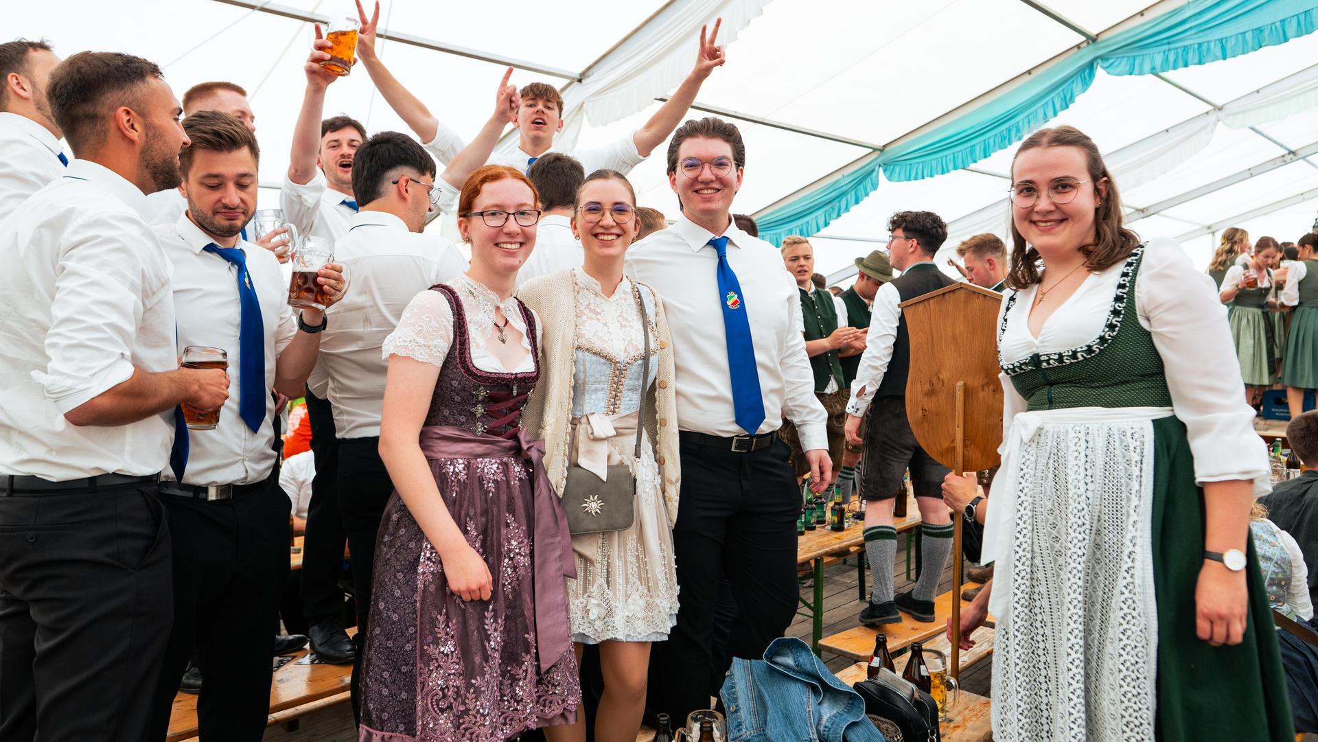 Der Burschenverein Parkstein feierte ein rauschendes Fest. (Bild: Hannes Stock)