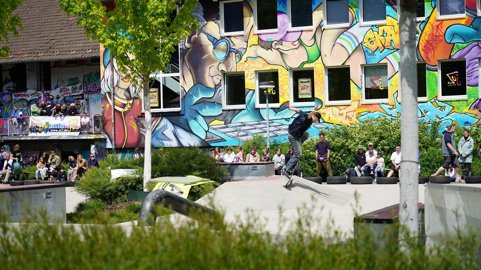 Der 4. Weidener Skatecontest. (Bild: mcl)