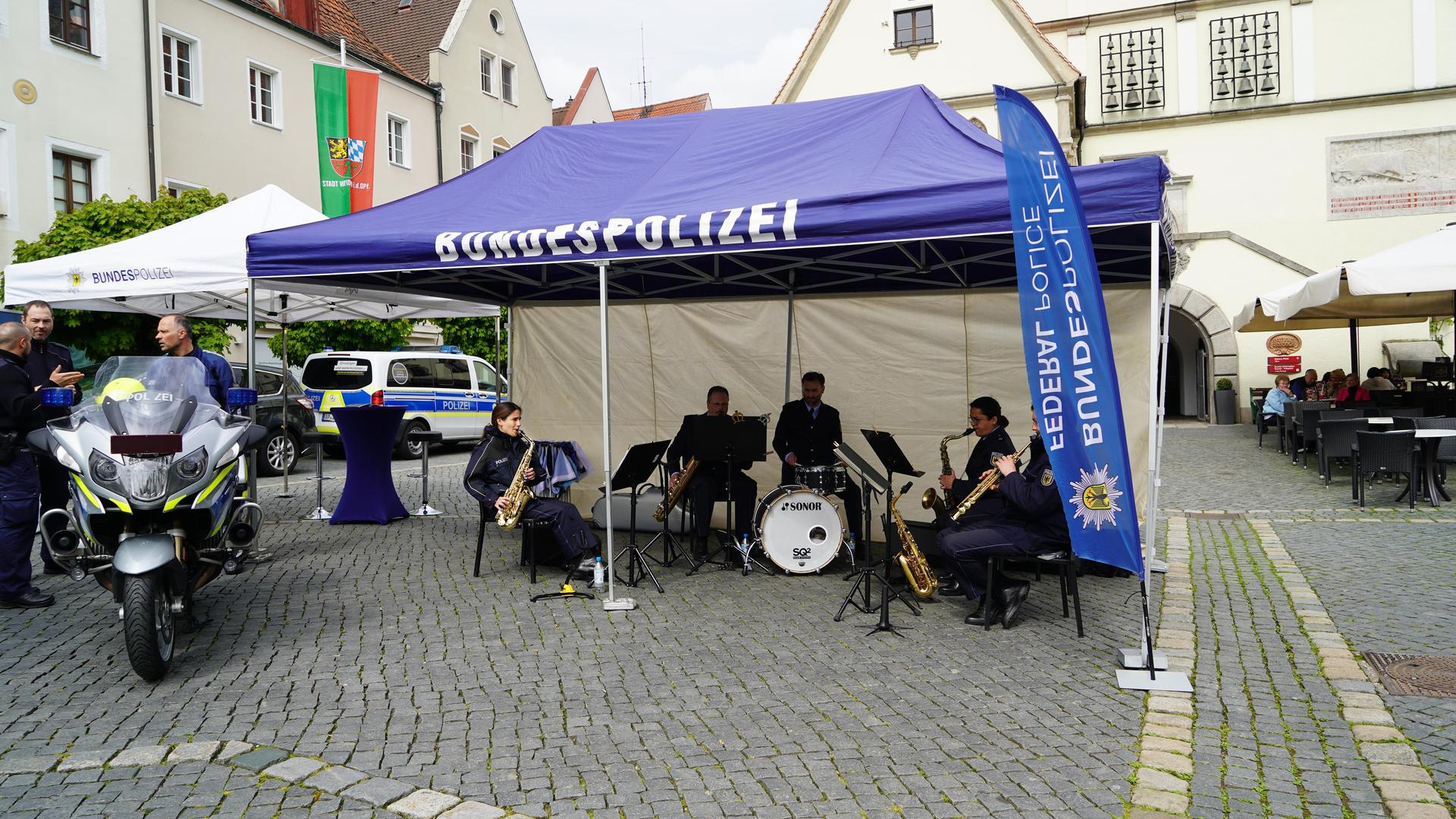 Das Orchester der Bundespolizei aus München. (Bild: mcl)