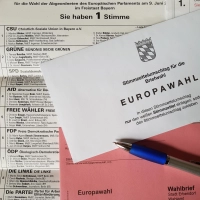 So sieht der Stimmzettel für die Europawahl 2024 aus.  (Bild: Benkhardt)