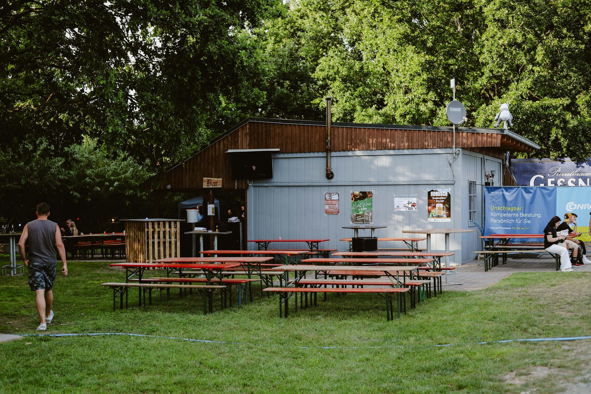 Die Container-Party in Luhe. (Bild: Kolping Luhe)