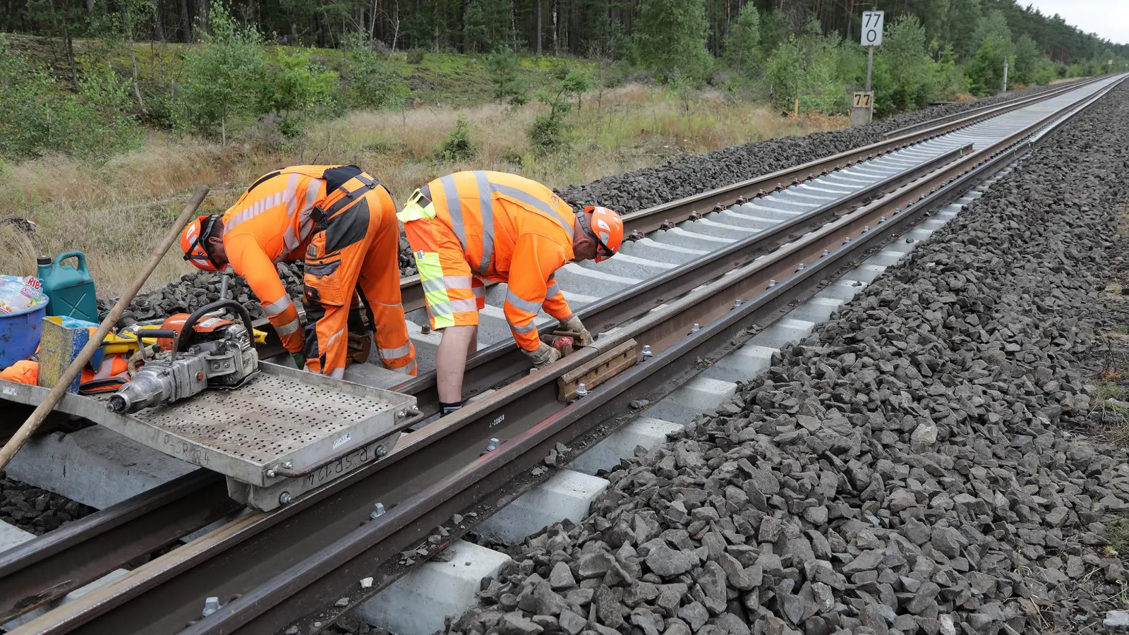 Gleisarbeiten sorgen für Einschränkungen beim Bahnverkehr (Bild: Wolfgang Steinbacher)